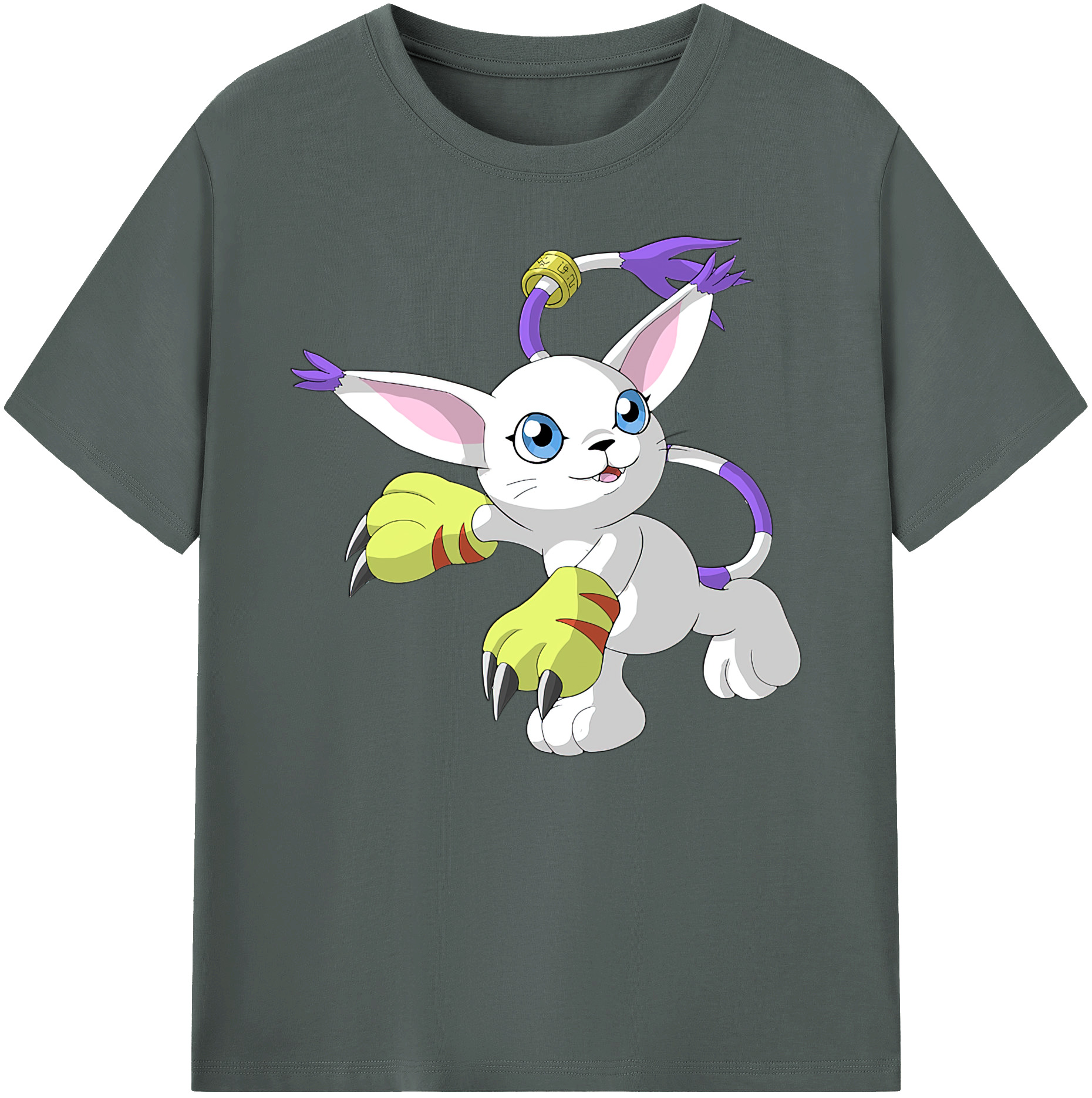 （画像用） Digimon デジタルモンスター/デジモン 綿100％ メンズ半袖Tシャツ｜肌触りやわらか＆通気性